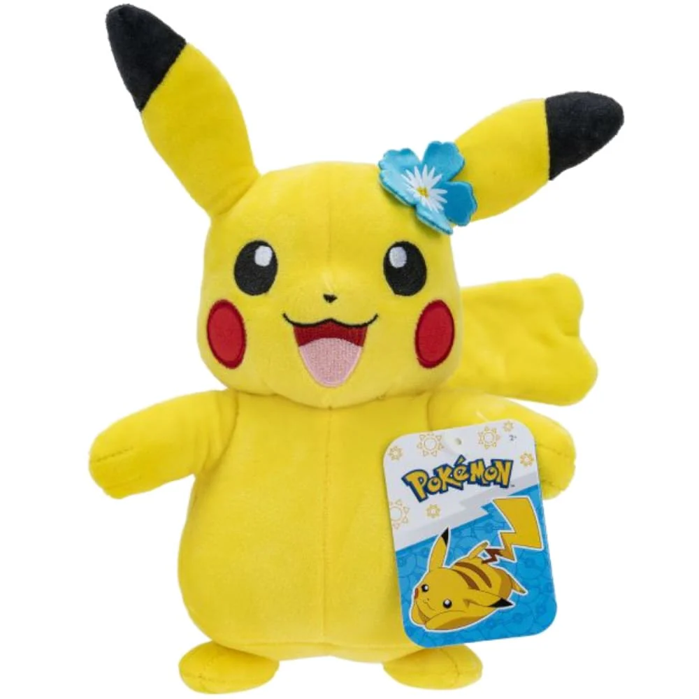 Pokemon Soft toy Pikachu With Blue Flower In Ear Accy