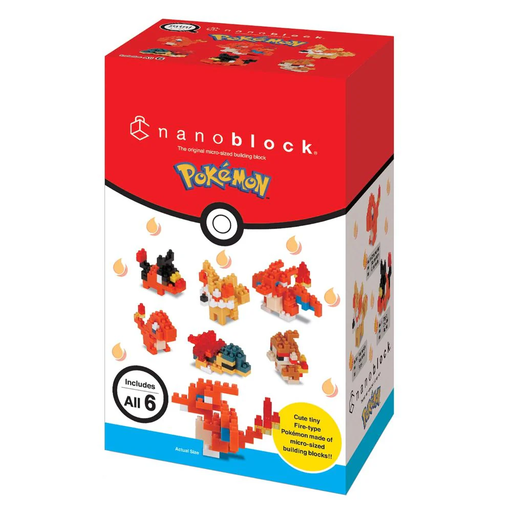 Nanoblock Pokemon Fire Pokemon Box