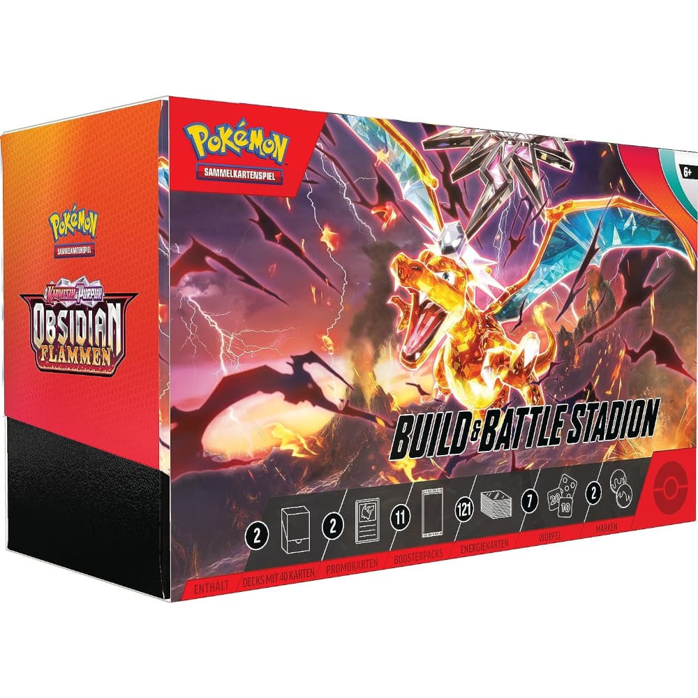 Pokemon Obsidianflammen Build & Battle Stadium Box