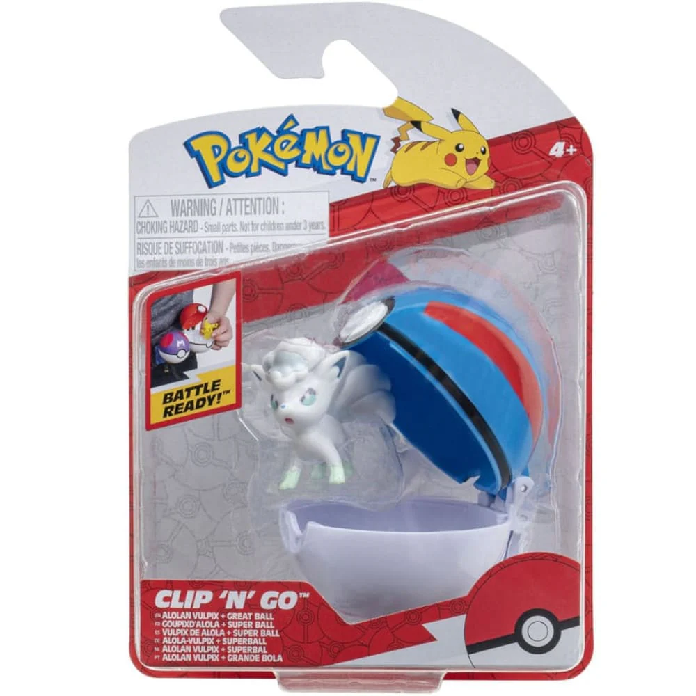 Pokemon Clip'n'Go Poké Ball Alola-Vulpix & Pokeball