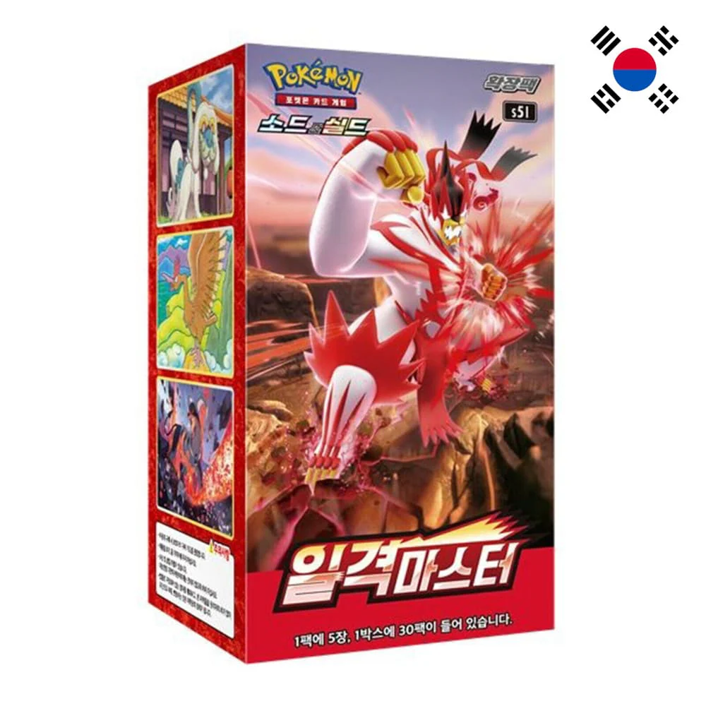 Pokemon Single Strike 30pcs Booster Box Korean