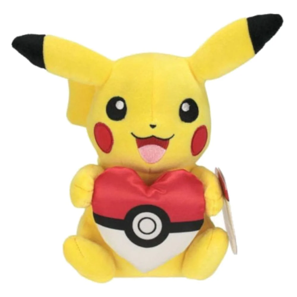 Pokemon Soft toy Pikachu With Poke Ball Heart Accy