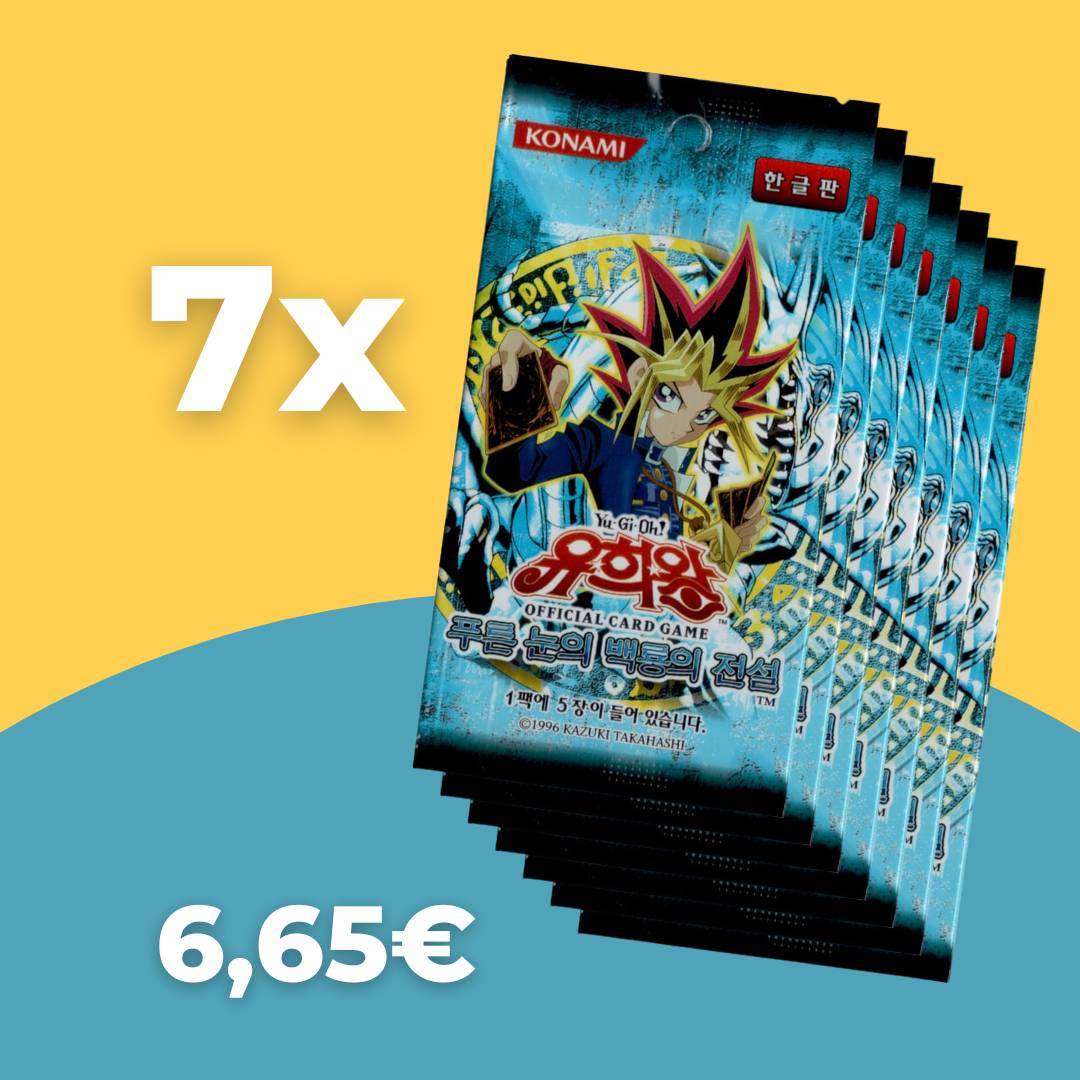 7 x Legend of Blue Eyes Booster Koreanisch & Hidden Arsenal Box Angebots-Bundle