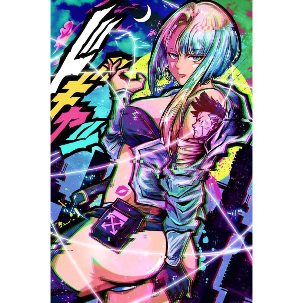 Acrylic Art Cyberpunk Mysterious Nerunner