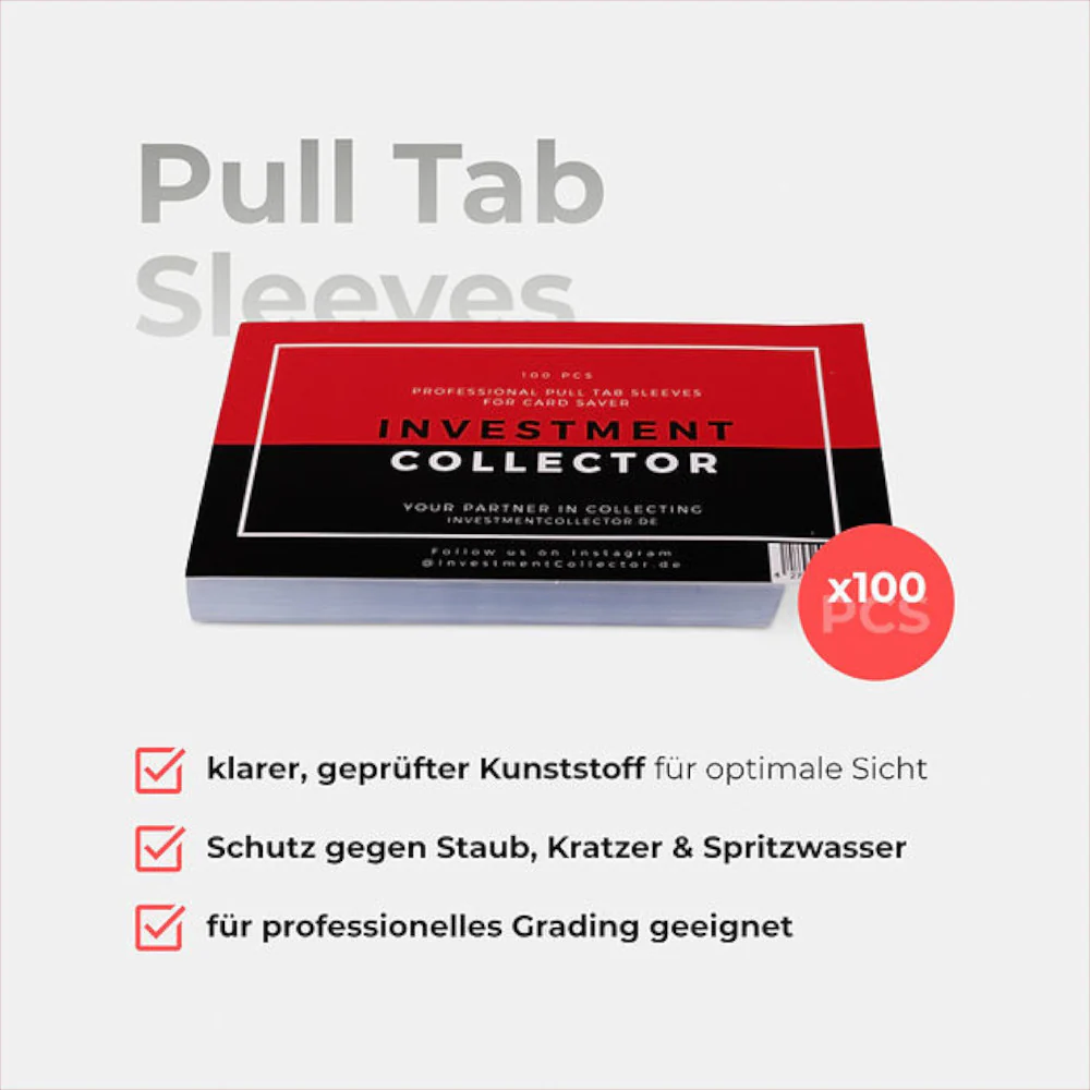 Investment Collector Professional Pull Tab Sleeves 100 pieces