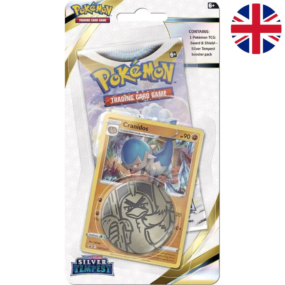 Pokemon Silver Tempest Checklane Blister Cranidos