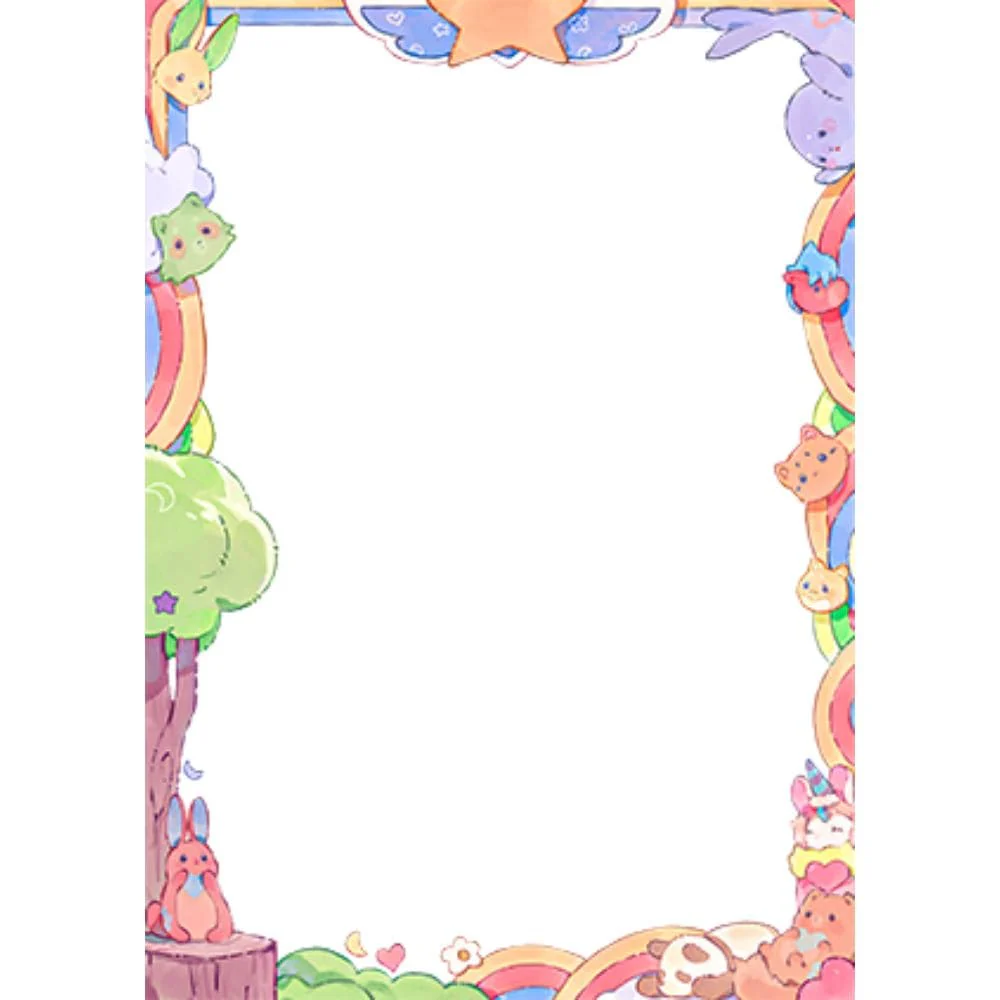 Mana Moon Border Sleeves Rabby & Friends 70 pieces