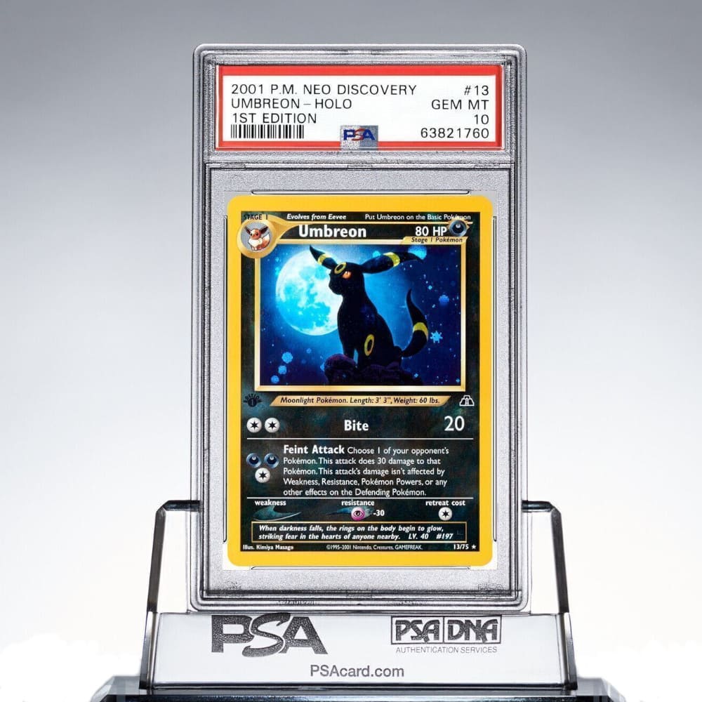 PSA Acrylständer Grading Cards