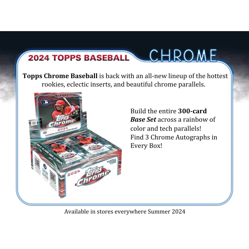 2024 Topps Chrome Baseball Jumbo Box