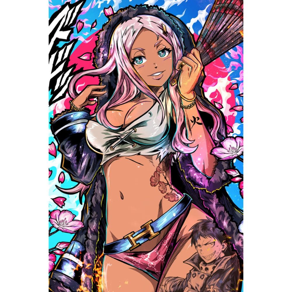 Acrylic Art Fire Force Princess Hibana