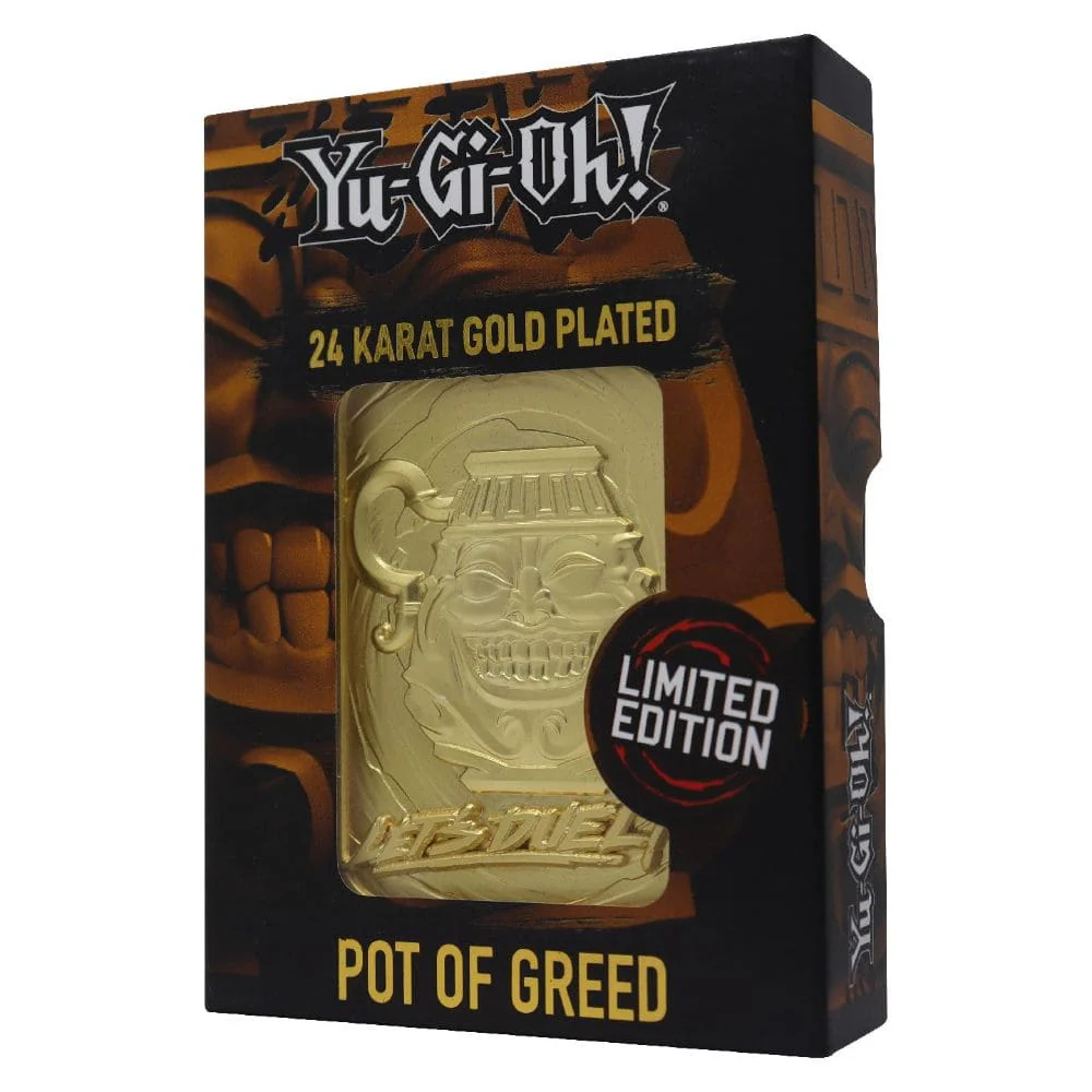 Yu-Gi-Oh! 24k Gold Plated Collectible Pot of Greed