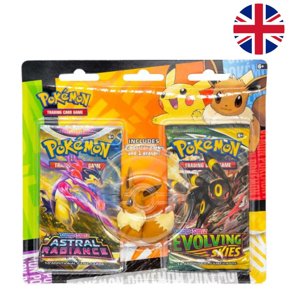 Pokemon Eraser Blister Back to School Eevee English