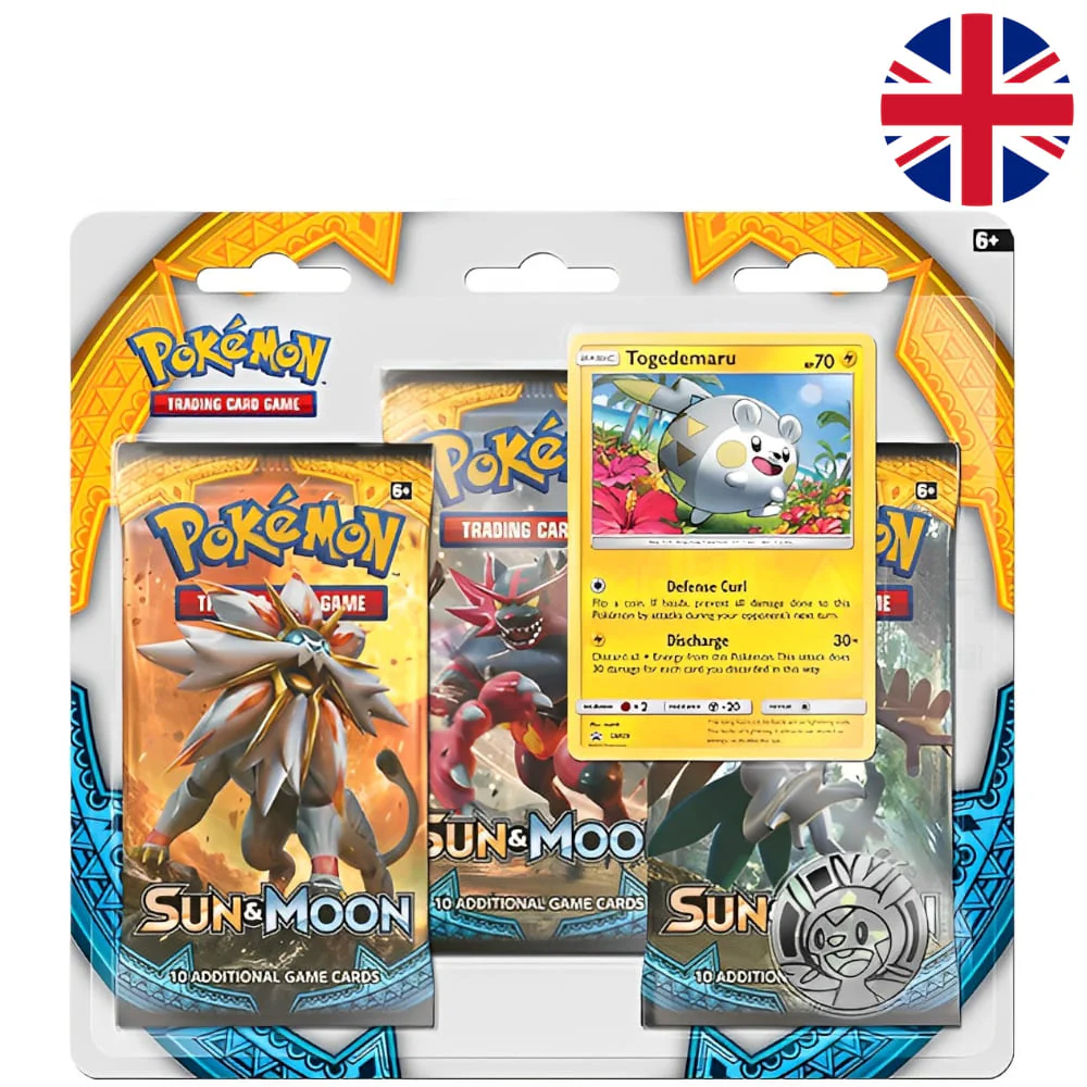 Pokemon Sun & Moon Togedemaru 3-Pack Blister