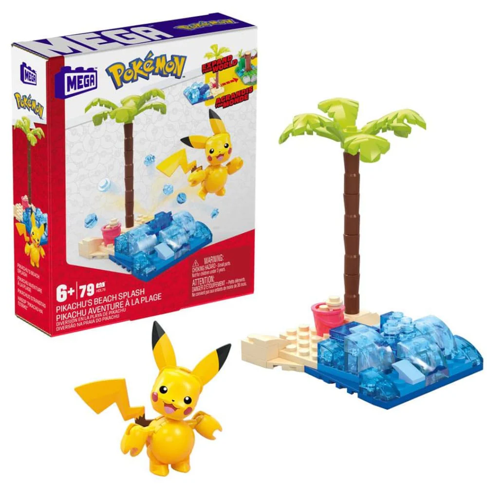 Pokemon Mega Construx Bauset Pikachu's Beach Splash