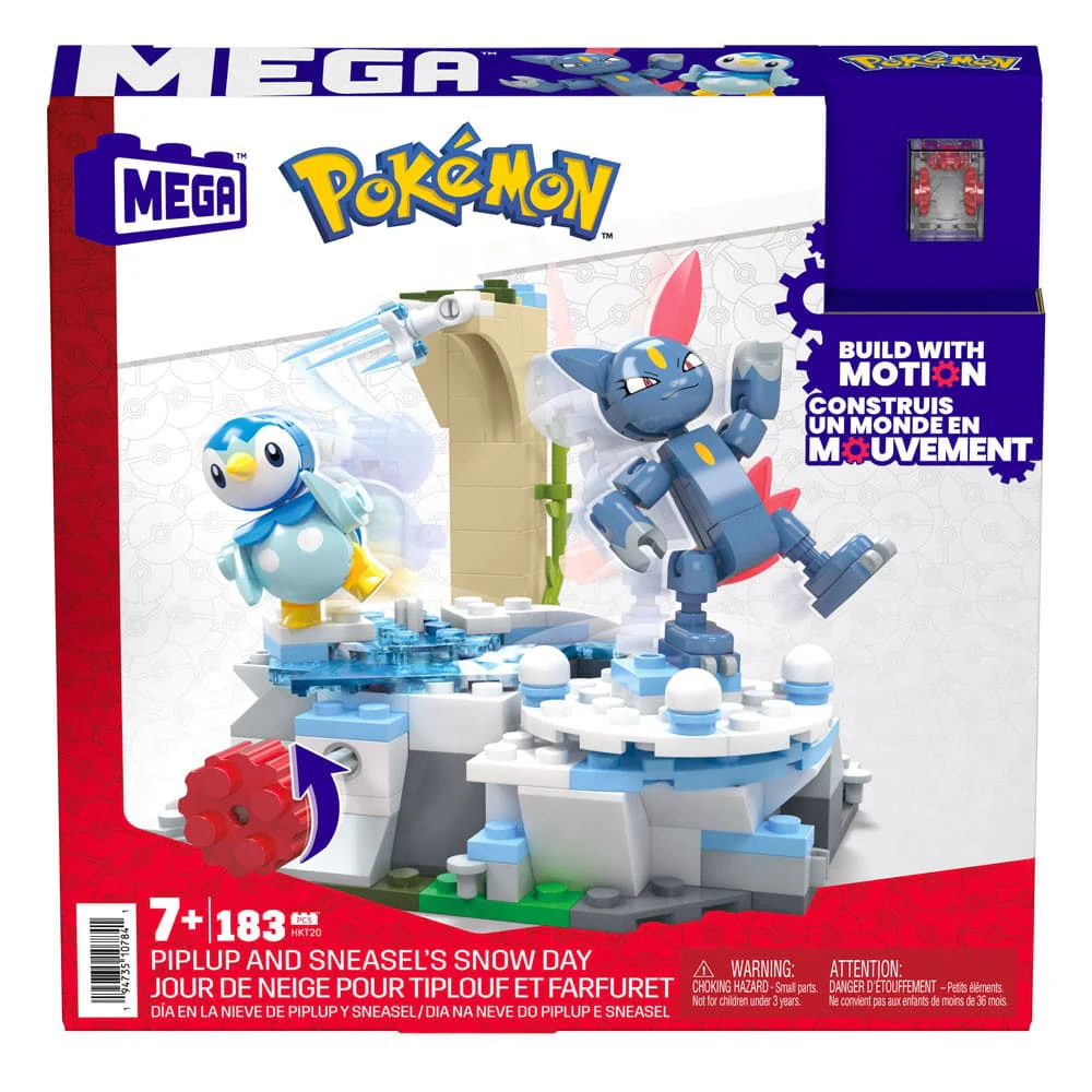 Pokemon Mega Construx Bauset Plinfas and Sniebel's Snow Day 11cm
