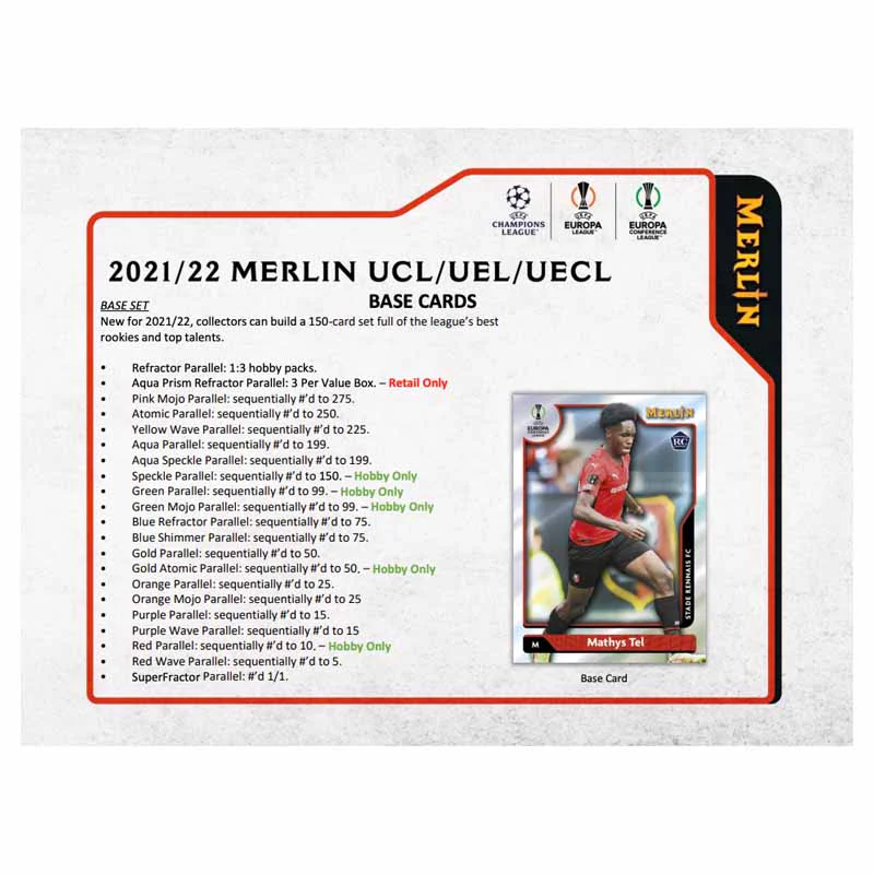 2021/22 Topps UEFA Champions League Merlin Chrome Soccer Hobby Box
