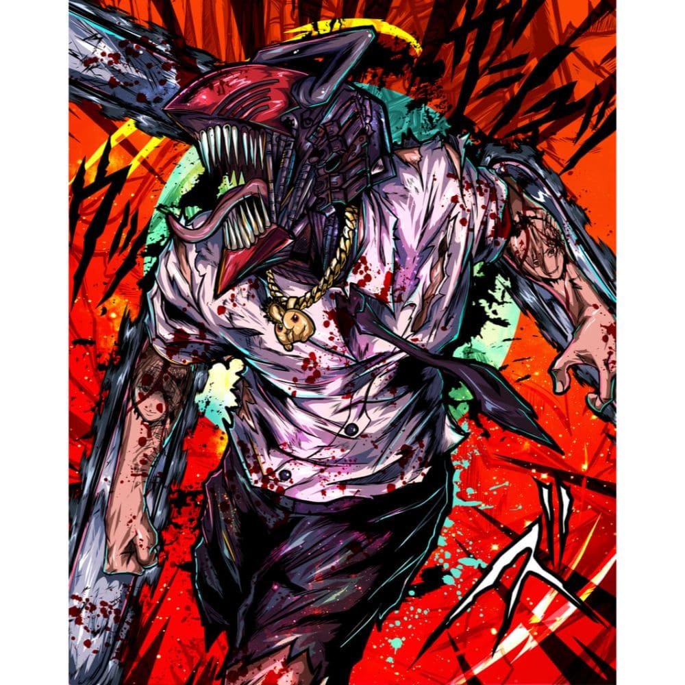 Acrylic Art Chainsaw Man Chainsaw