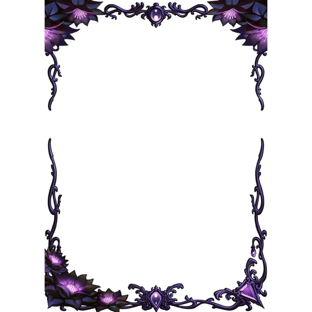 Mana Moon Border Sleeves Black Magic's Lotus 70 pieces