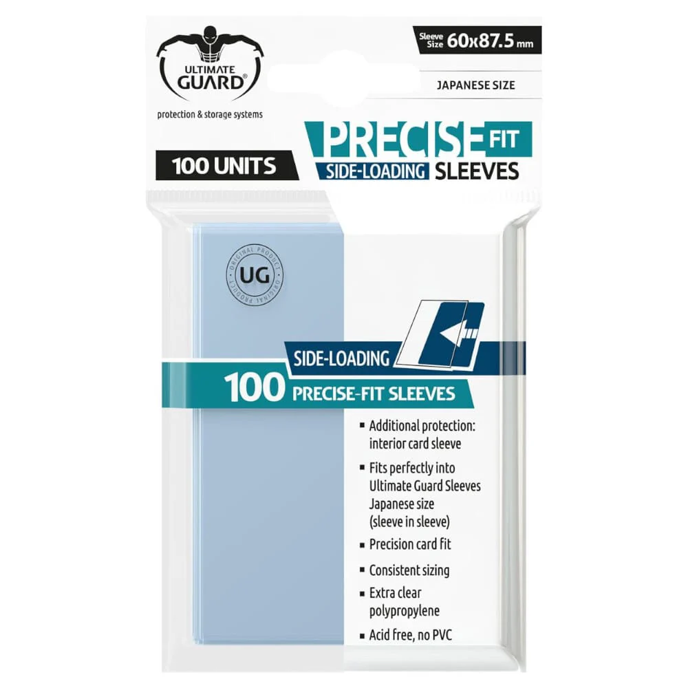 Ultimate Guard Japanese Size Precise Fit Side Loading Sleeves 100 pieces