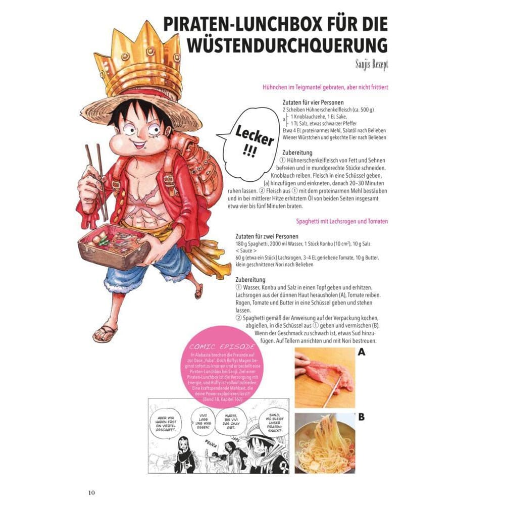 One Piece Cookbook Sanji's Delicious Pirate Recipes German