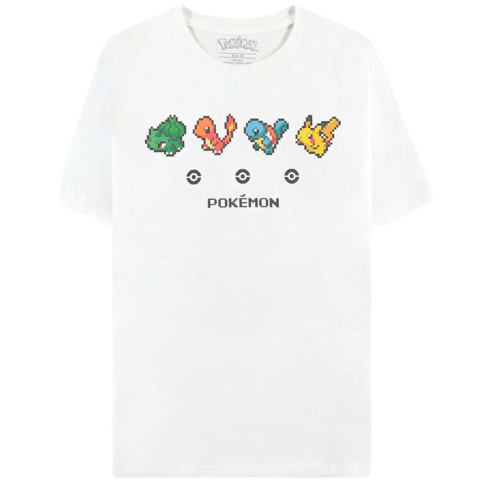 Pokémon T-Shirt Starters White (Men)