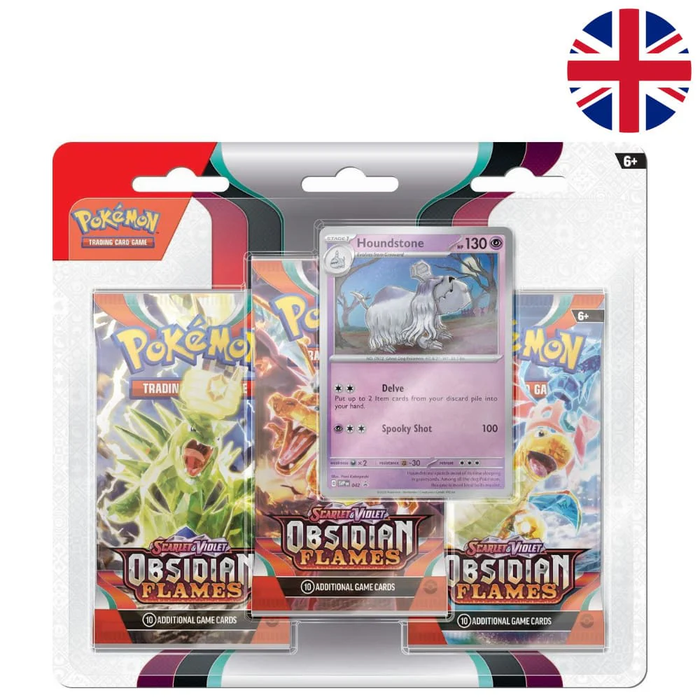 Pokemon Obsidian Flames 3-Pack Blister Houndstone