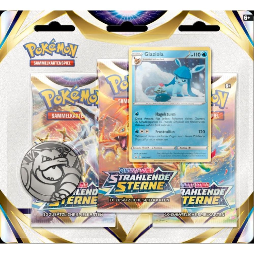 Pokemon Shining Stars 3er Blister Glaziola