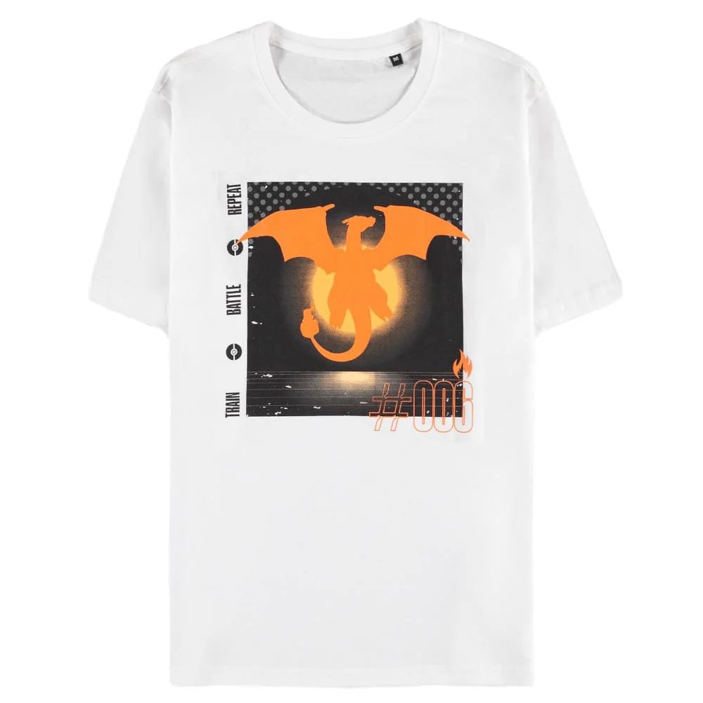 Pokémon T-Shirt Charizard #006 White (Men)