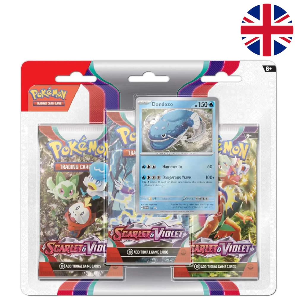 Pokemon Scarlet & Violet 3-Pack Blister Dondozo