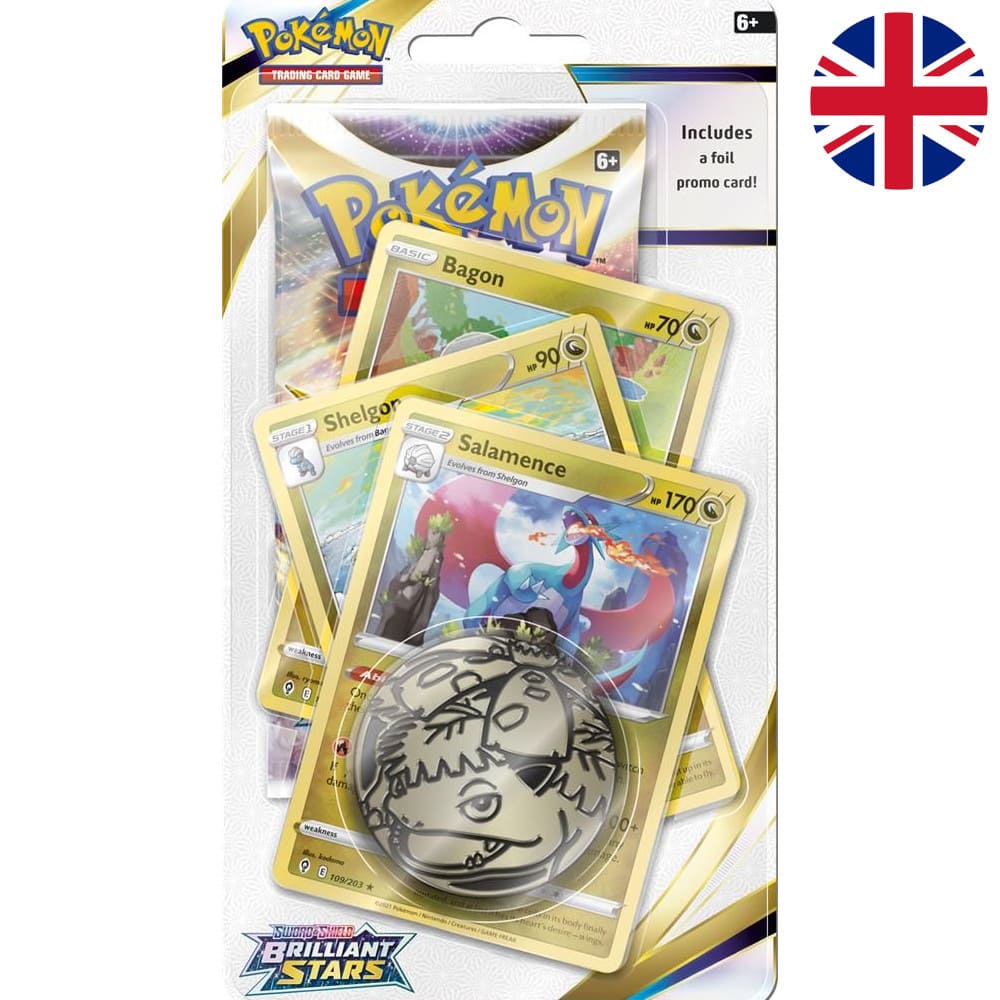 Pokemon Brilliant Stars Premium Checklane Blister Salamence