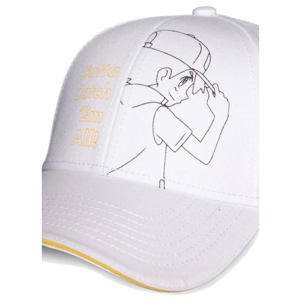 Pokémon Adjustable Cap Ash Basic White (Men)