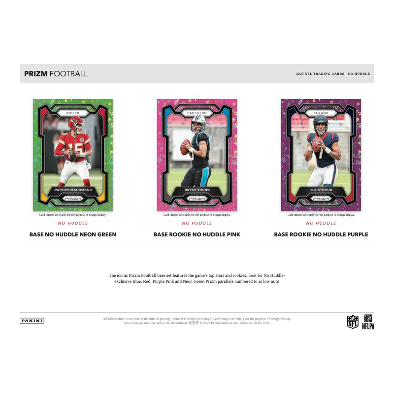 2023 Panini Prizm Football No Huddle Box