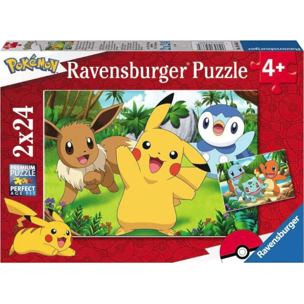 Pokemon children's puzzle Pikachu and His Friends (2 x 24 pieces)