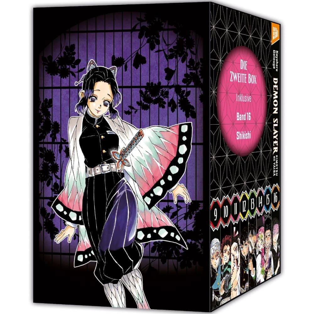 Demon Slayer Manga Kimetsu no Yaiba 16 with collection slipper German