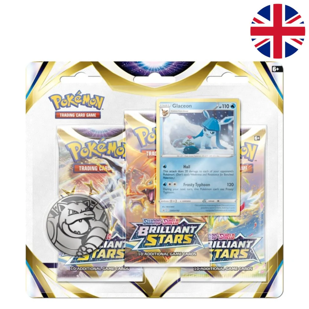 Pokemon Brilliant Stars 3er Blister Glaceon