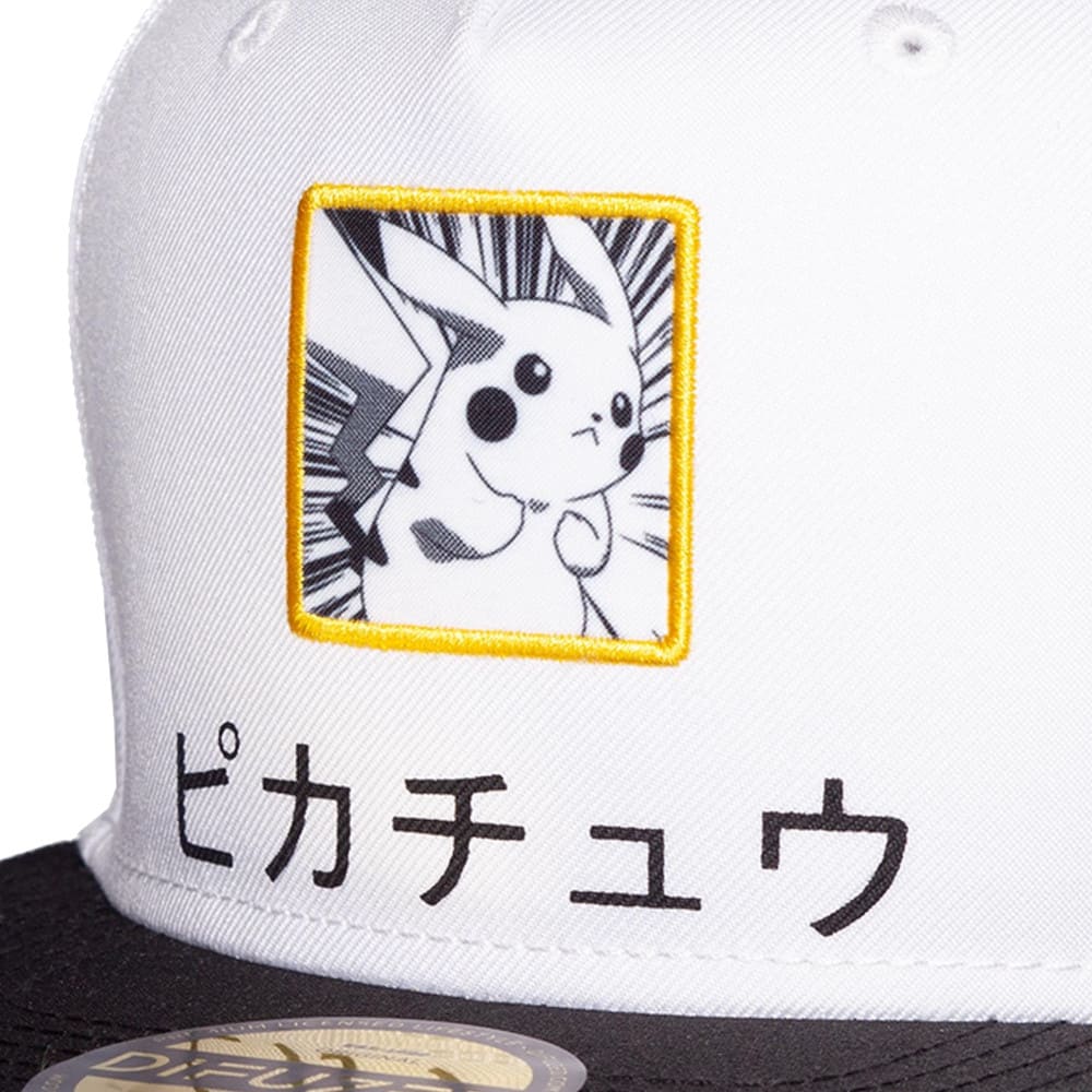 Pokémon Snapback Cap Pikachu White (unisex)