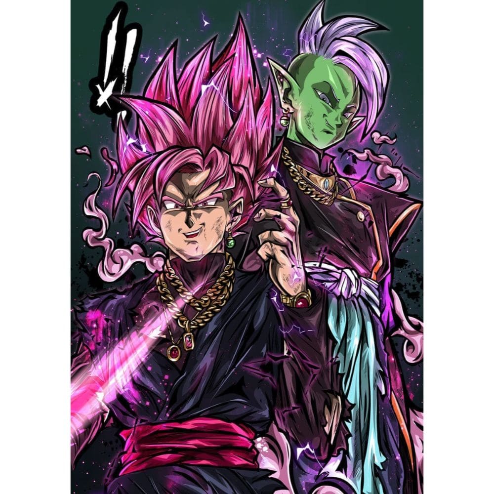 Acrylic Art Dragon Ball Black Men