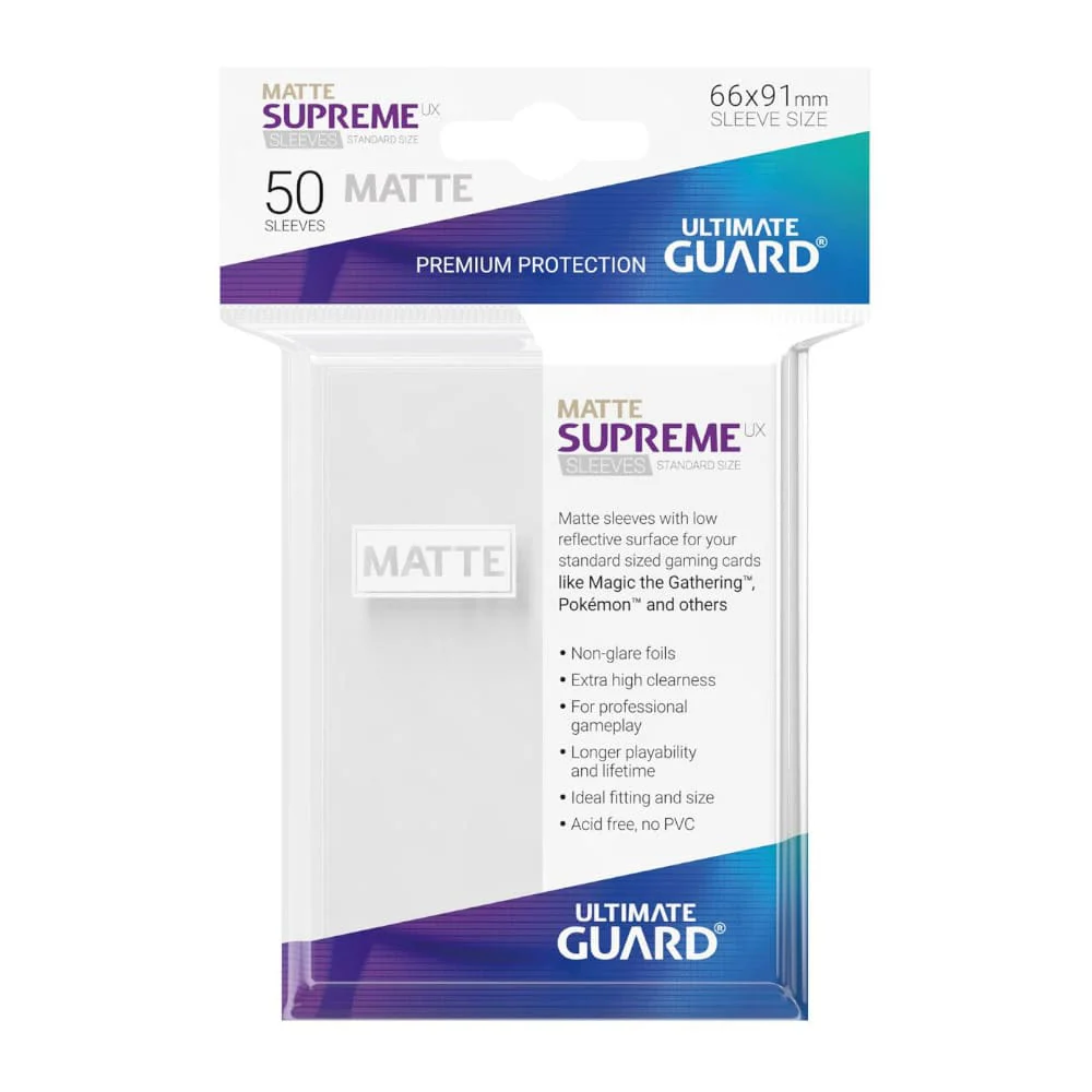 Ultimate Guard Standard Size Supreme UX Sleeves 50 pieces Matte Multicolor