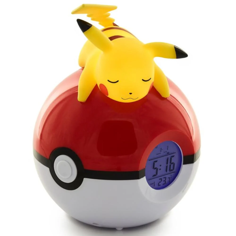 Pokemon Pokeball alarm clock with light function Pikachu 18cm