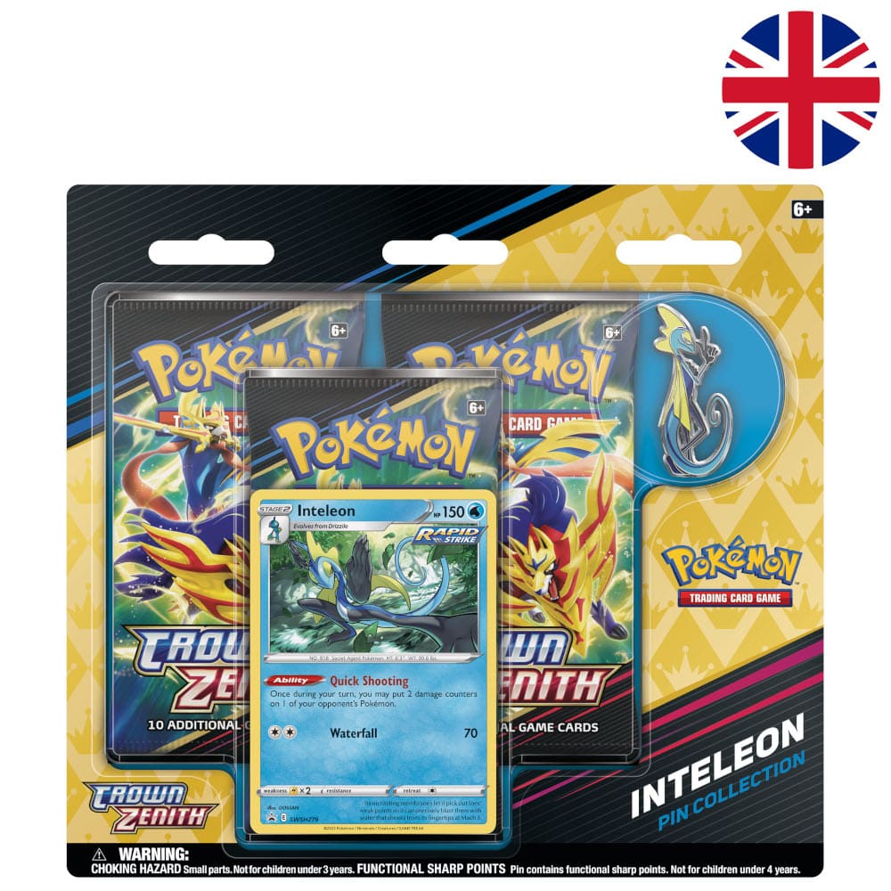 Pokemon Crown Zenith 3er Blister Inteleon