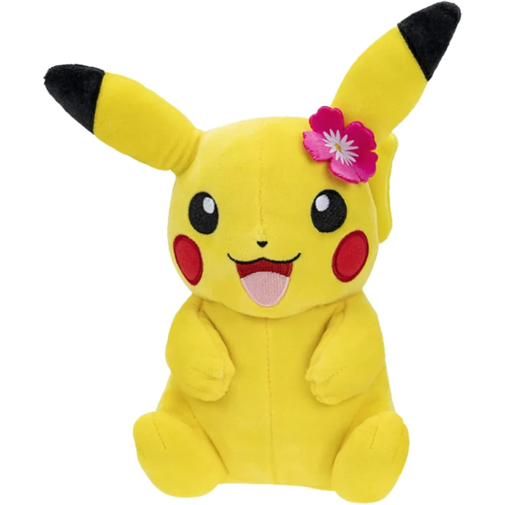 Pokemon Soft toy Pikachu With Red Flower In Ear Accy