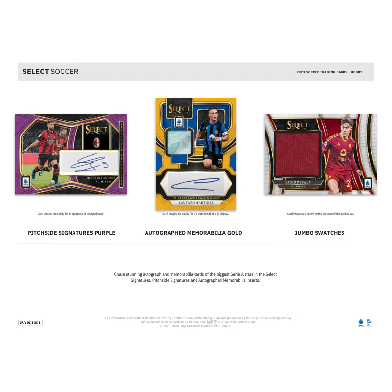 2023/24 Panini Select Serie A Soccer Hobby 12 Box Case