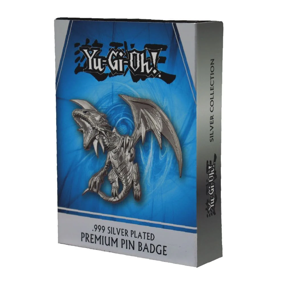 Yu-Gi-Oh! Silver Plated Pin Blue Eyes White Dragon
