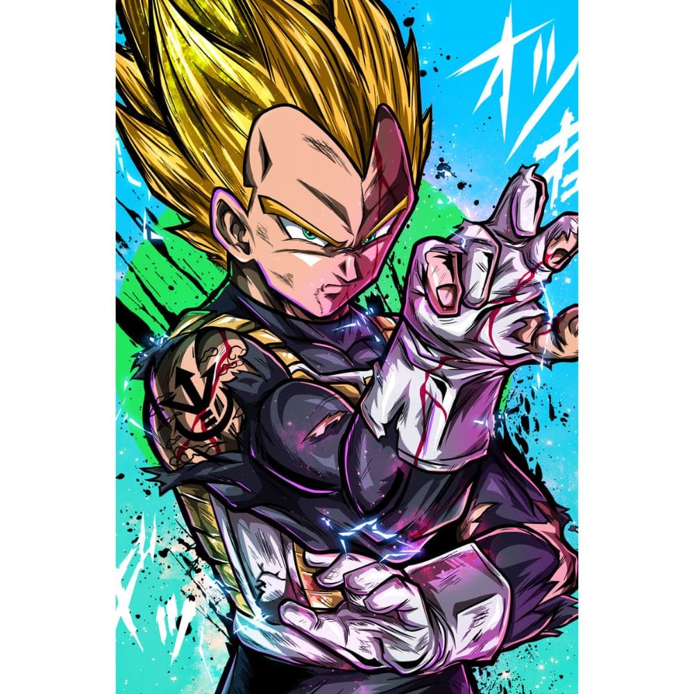 Acrylic Art Dragon Ball Veget SS Yellow