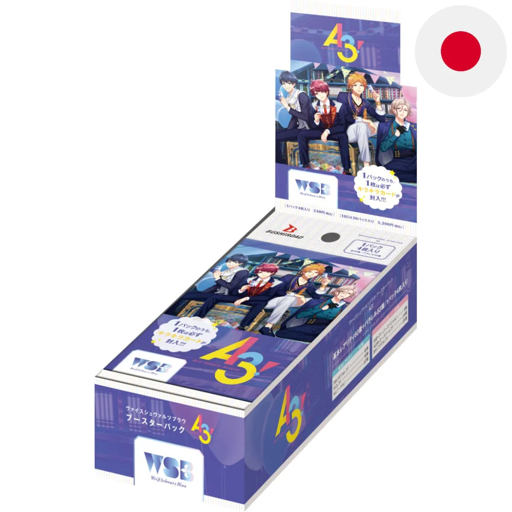 White Black Blue A3! Display of 10 Japanese