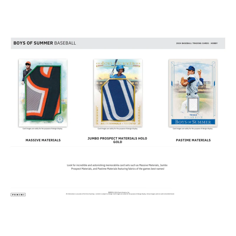 2024 Panini Boys of Summer Baseball Hobby 8 Box Case