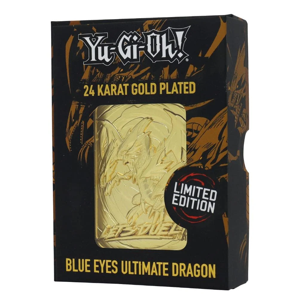 Yu-Gi-Oh! 24k Gold Plated Collectible Blue Eyes Ultimate Dragon
