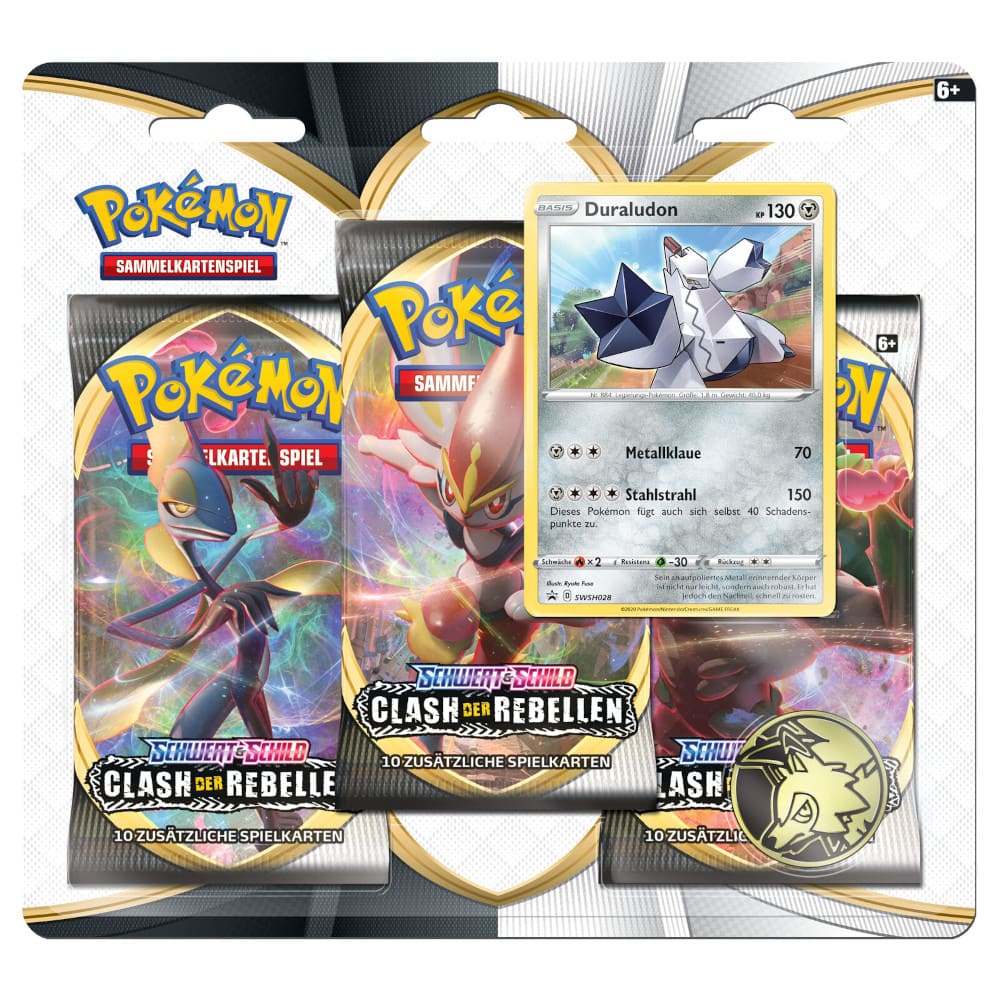 Pokemon Clash of the rebels 3-Pack Blister Duraludon