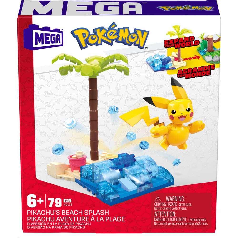 Pokemon Mega Construx Bauset Pikachu's Beach Splash