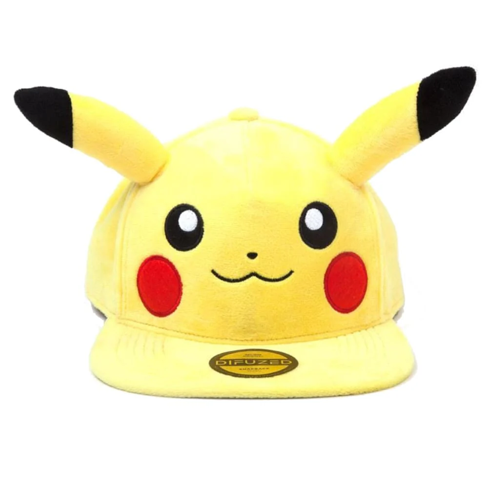 Pokémon Snapback Cap Pikachu Plush (Unisex)